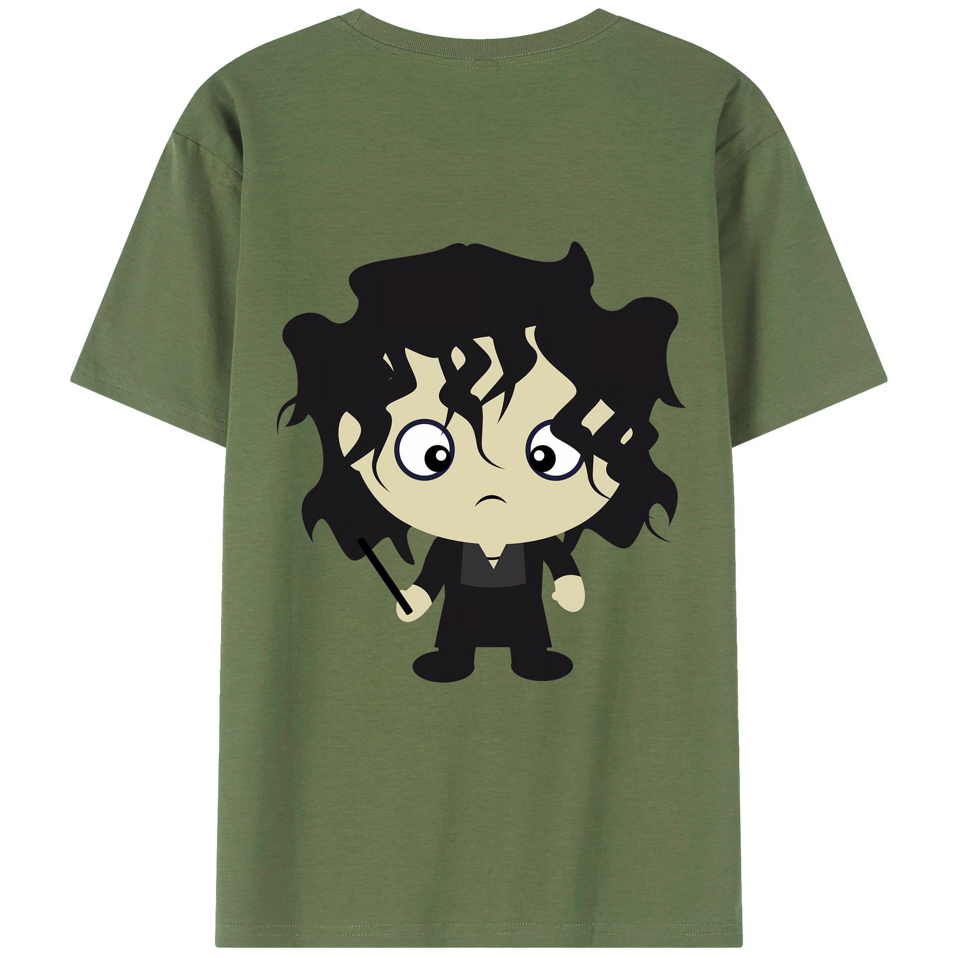 （画像用） Harry Potter ハリー・ポッターシリーズ 綿100％ メンズ半袖Tシャツ（バックプリント） 通気性